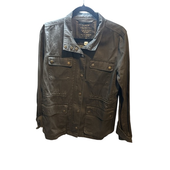 J Crew green army jacket, Utility Jacket with Structured. - Picture 2 of 7